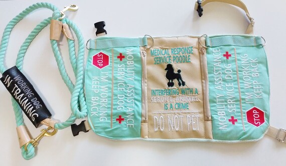 custom service dog vest etsy