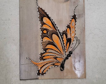 Large Butterfly String Art