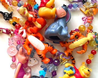 Disney Junk Journal Charm, Dangle, or Bag Charm- Winnie the Pooh, Tigger, Eeyore, and Piglet