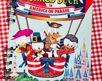 Vintage Donald Duck Little Golden Book Journal: 1976 Mickey Mouse Parade Notebook