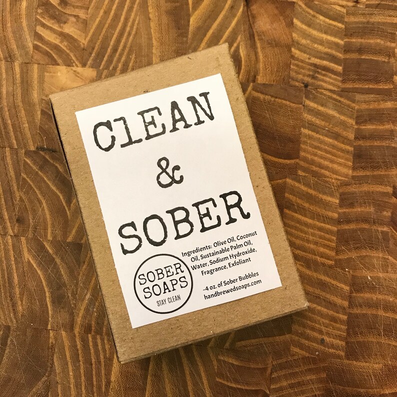 Clean and Sober Recovery Soap Recovery Gift Sober Soaps Etsy
