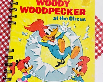Little Golden Book Vintage Woody Woodpecker Storybook Junk Journal