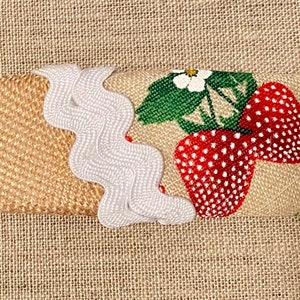 Summer Strawberries Girls Hair Barrette with French Clip Closure