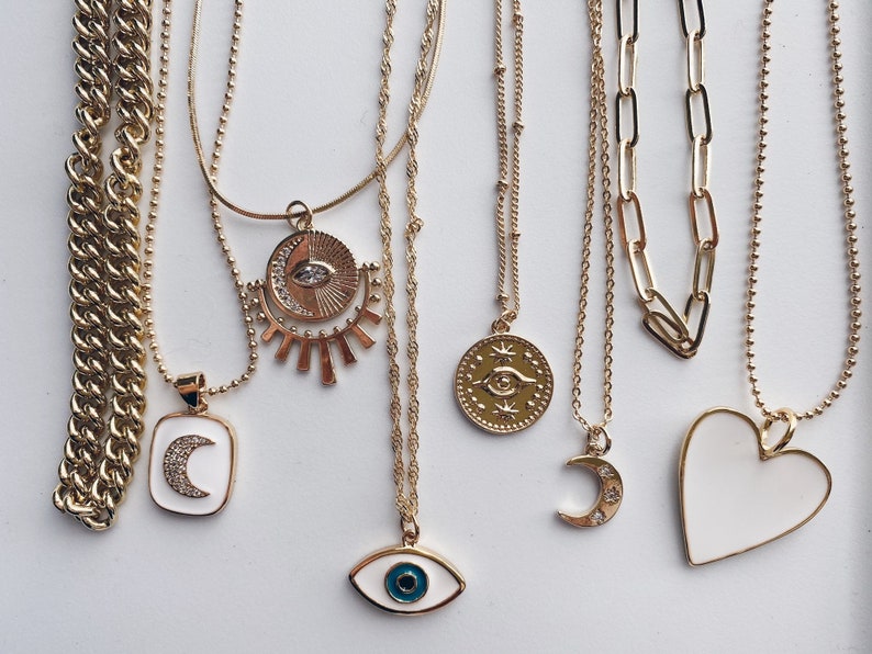 Perfect for Layering Tarnish Free The Valentina Heart Necklace Nickel Free Gold Filled 18K Gold Water Resistant
