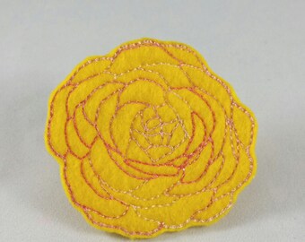 Rose Hair Clip-Feltie-Flower Hair Clip-Hair Clip-Felt-Ranunculus-Hair Accessories-Flower Accessory