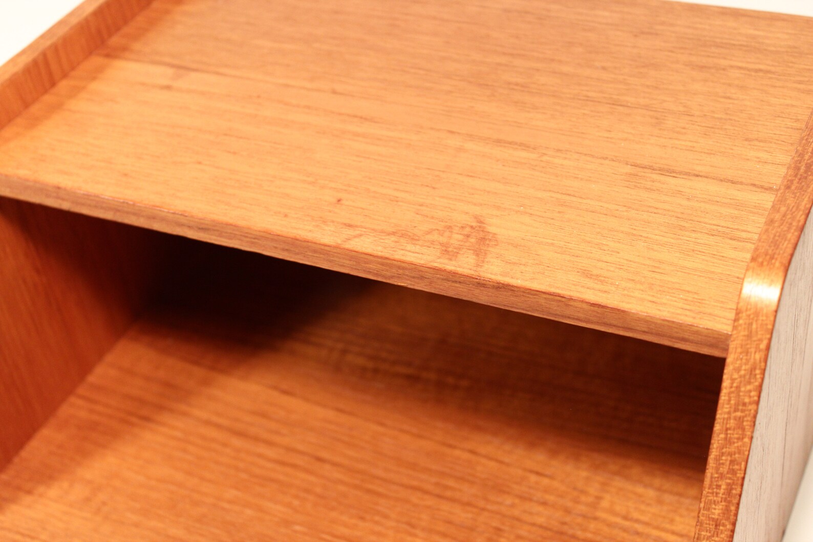 Vintage Wall mounted shelf Telephone shelf in Teak Sweden Etsy