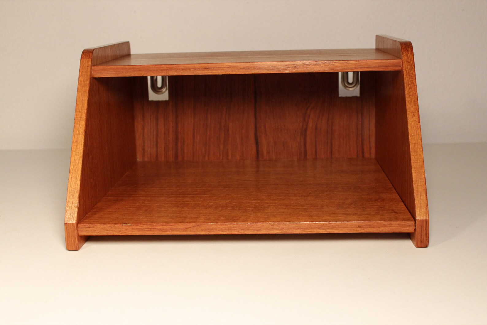 Vintage Wall mounted shelf Telephone shelf in Teak Sweden Etsy