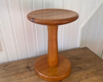 Scandinavian Pine Stool Rainer Daumiller for Hirtshals Denmark