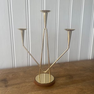 Brass Candle holder by Gunnar Ander for Ystad metall Sweden
