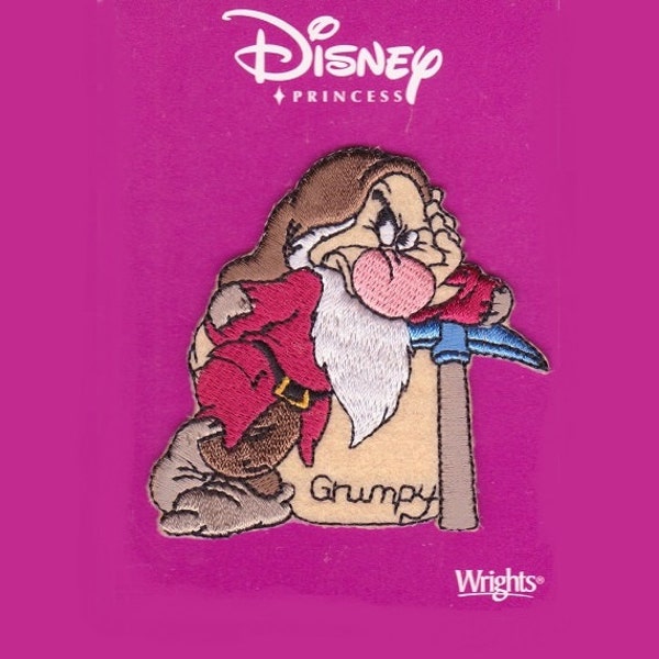 Disney, Grumpy, Embroidered Patch