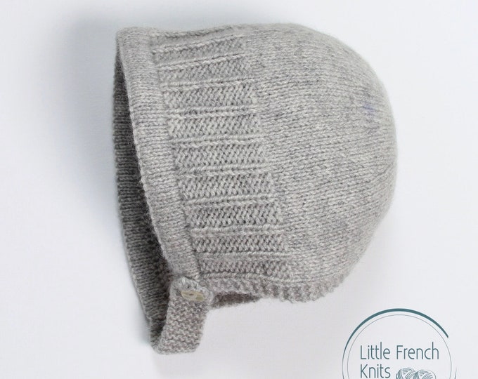 Baby Knitting Pattern Bonnet Hat Wool English Instructions PDF Sizes newborn to 24 months