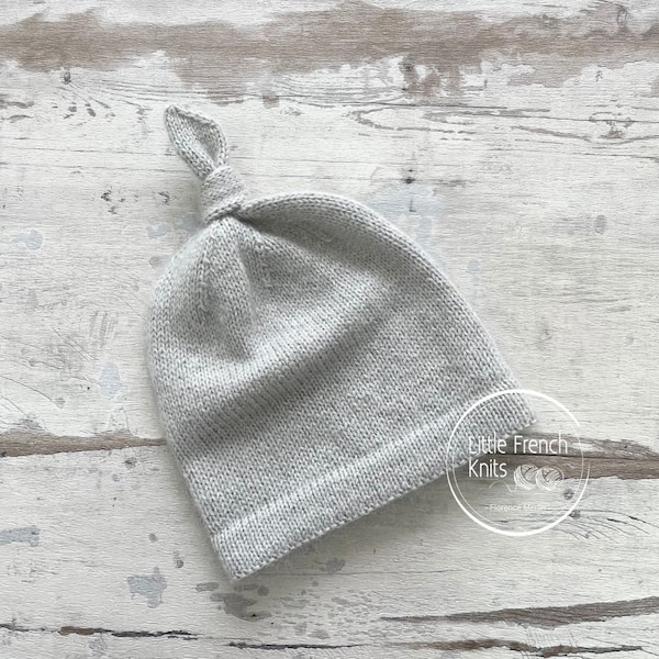 Knitting Pattern Baby Wool Beanie Instructions in English PDF Sizes Newborn to 2 years