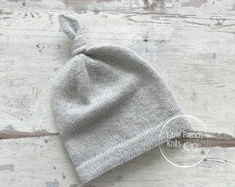 Knitting Pattern Baby Wool Beanie Instructions in English PDF Sizes Newborn to 2 years