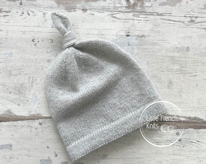 Knitting Pattern Baby Wool Beanie Instructions in French PDF Sizes Newborn to 2 years