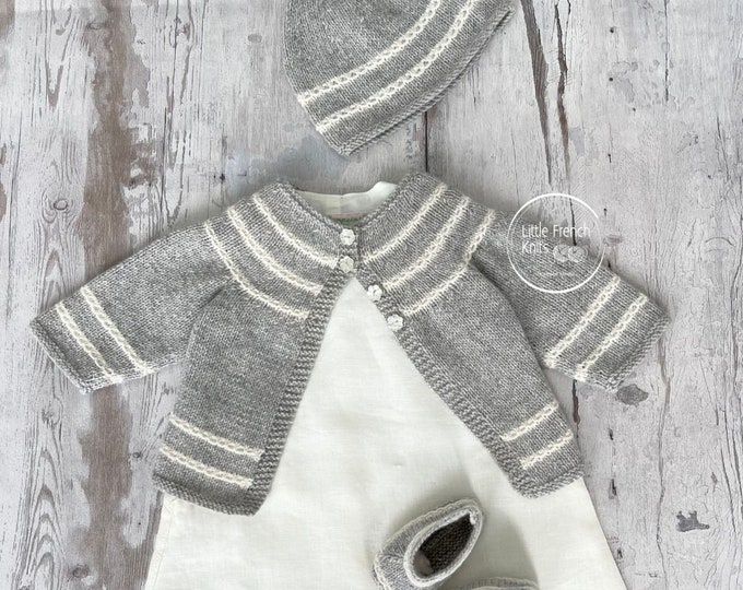 Baby Knitting Patterns Set Wool English Instructions PDF Sizes Newborn to 12 months