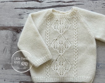 Knitting Pattern Baby Wool Cardigan Instructions in English PDF Sizes Newborn to 18 months