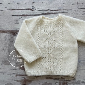 Knitting Pattern Baby Wool Cardigan Instructions in English PDF Sizes Newborn to 18 months