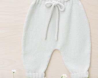 Knitting Pattern Baby Wool Pants Instructions in English PDF Sizes Newborn to 18 months