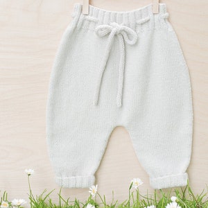 Knitting Pattern Baby Wool Pants Instructions in English PDF Sizes Newborn to 18 months image 1