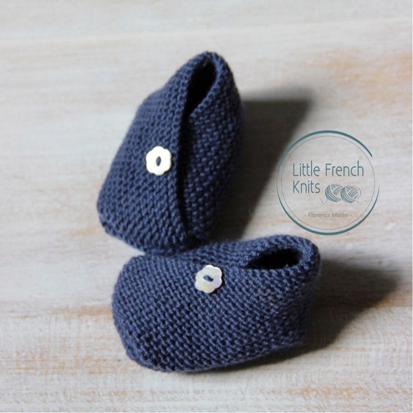 knitting Pattern Baby kimono Booties Instructions in English Instant Digital Download PDF Sizes Newborn to 6 months