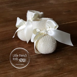 knitting Pattern Baby Booties Instructions in English Instant Digital Download PDF Sizes Preemie to 6 months
