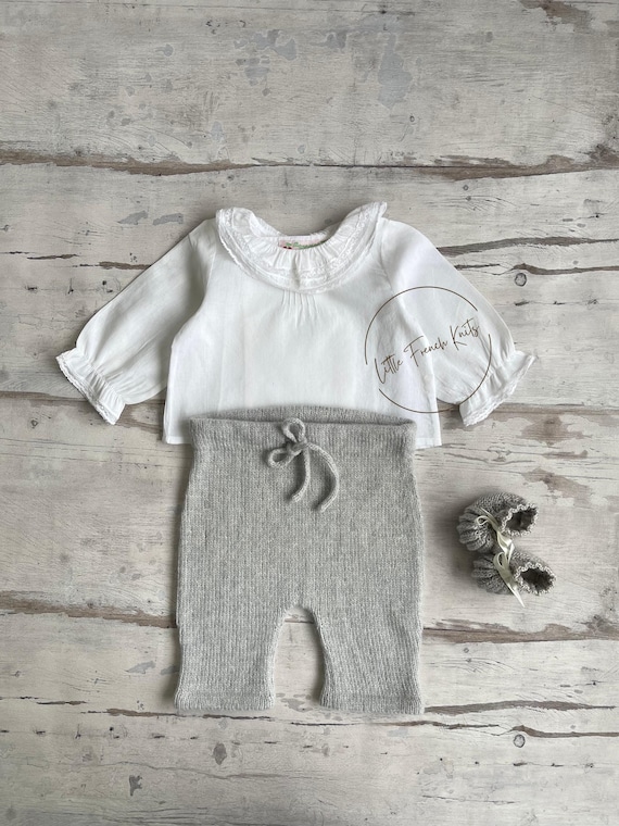 Knitting Pattern Baby Wool Pants Instructions in French PDF Sizes Newborn to 18 months