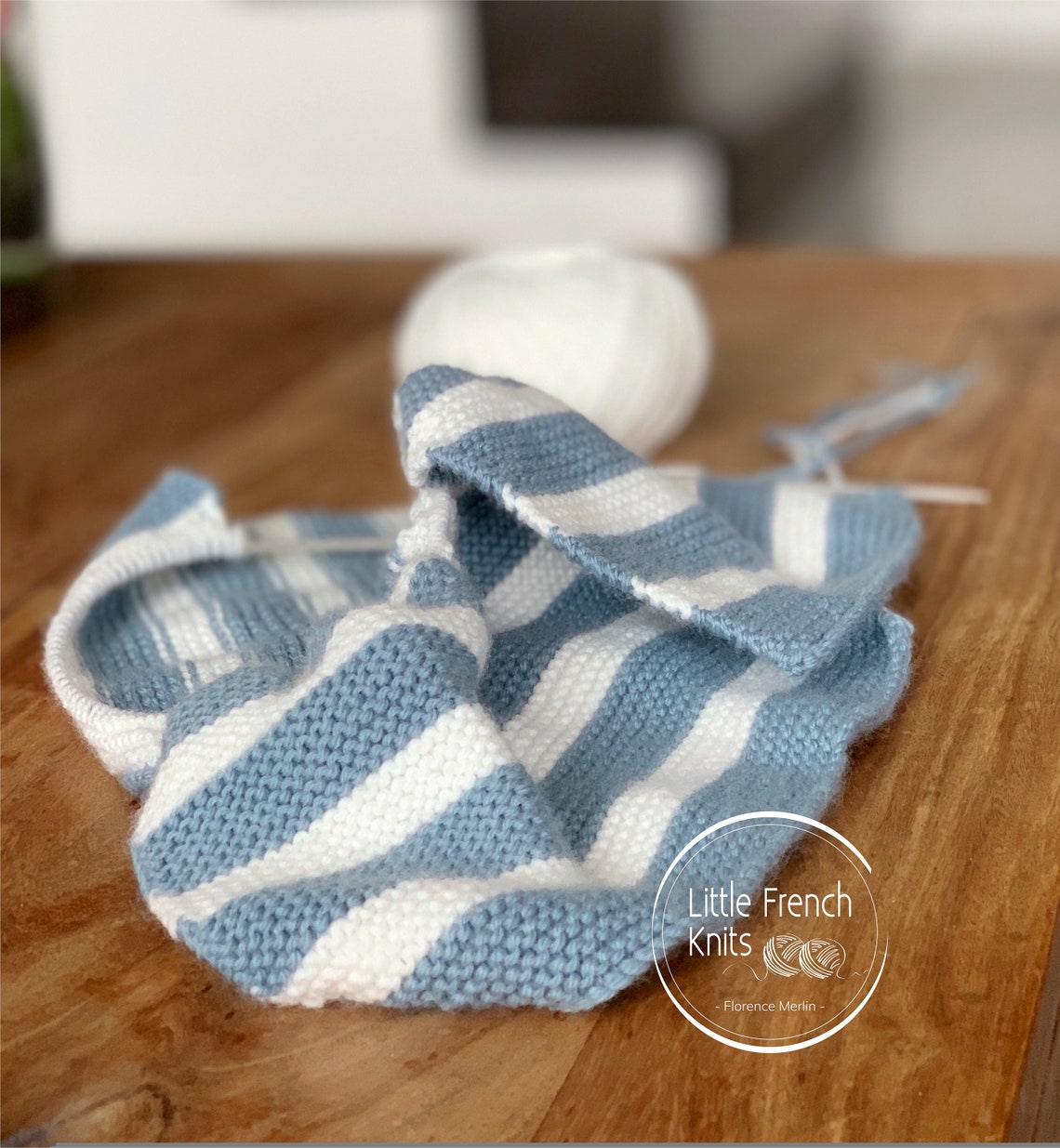 Explications tricot Brassière Bébé laine modèle en Anglais Etsy