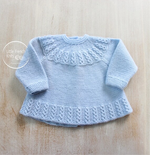 Explications Tricot Cardigan Brassiere Bebe Laine Modele En Etsy