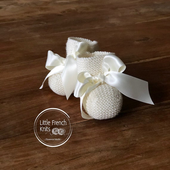 knitting Pattern Baby Booties Instructions in English Instant Digital Download PDF Sizes Preemie to 6 months