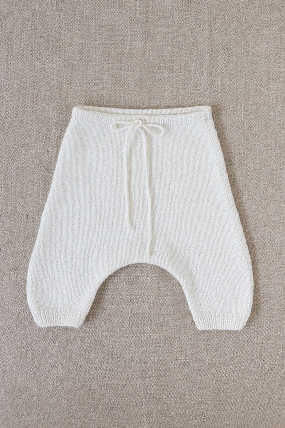 Knitting Patterns Baby Pants Leggings Trousers Instructions in French PDF Sizes Newborn to 18 months