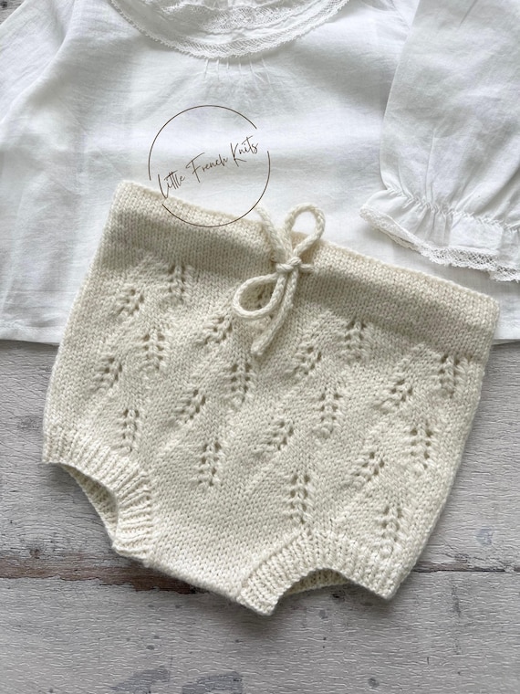 Knitting Pattern Baby Bloomers Instructions in French PDF Sizes Newborn to 2 years
