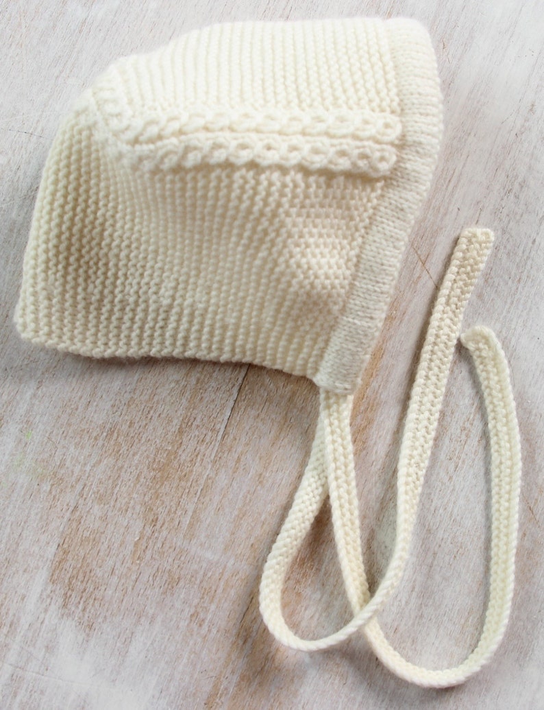 Baby Knitting Pattern Princess Charlotte Royal Baby Bonnet Hat Wool English Instructions PDF Size newborn PDF Instant Download image 9