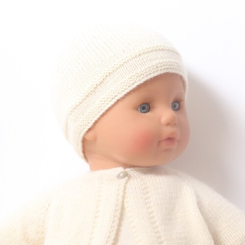 Baby Knitting Pattern Bonnet Hat Wool English Instructions PDF - Etsy