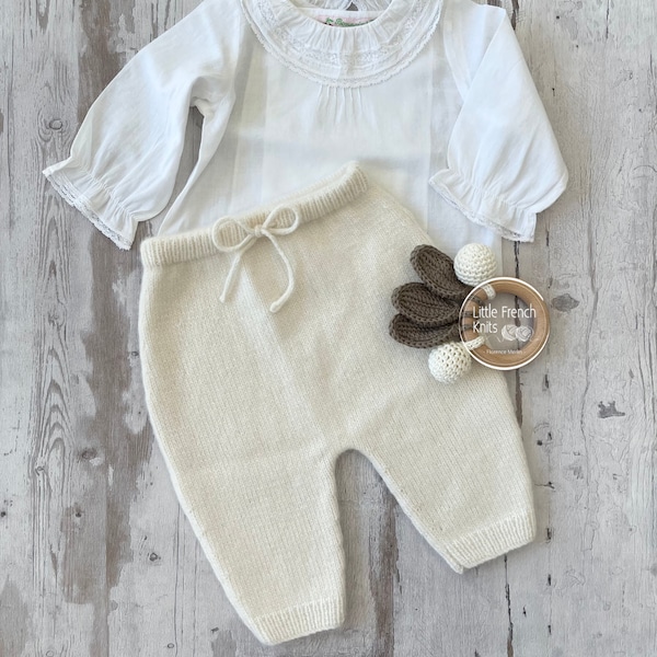 Knitting Pattern Baby Wool Pants Instructions in English PDF Sizes Newborn to 18 months