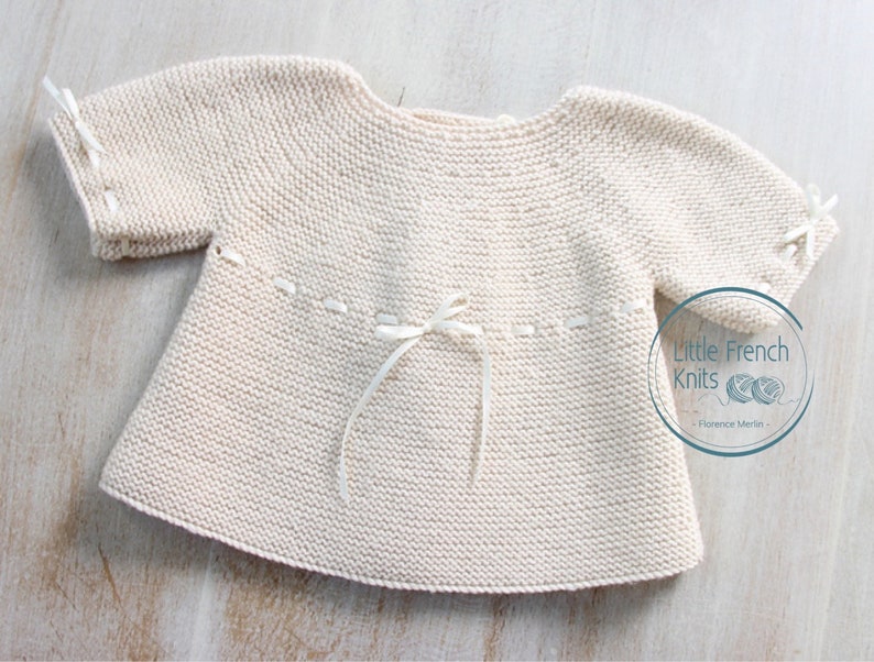 Baby Knitting Pattern Cardigan Sweater Wool English Instructions PDF Sizes newborn to 18 months