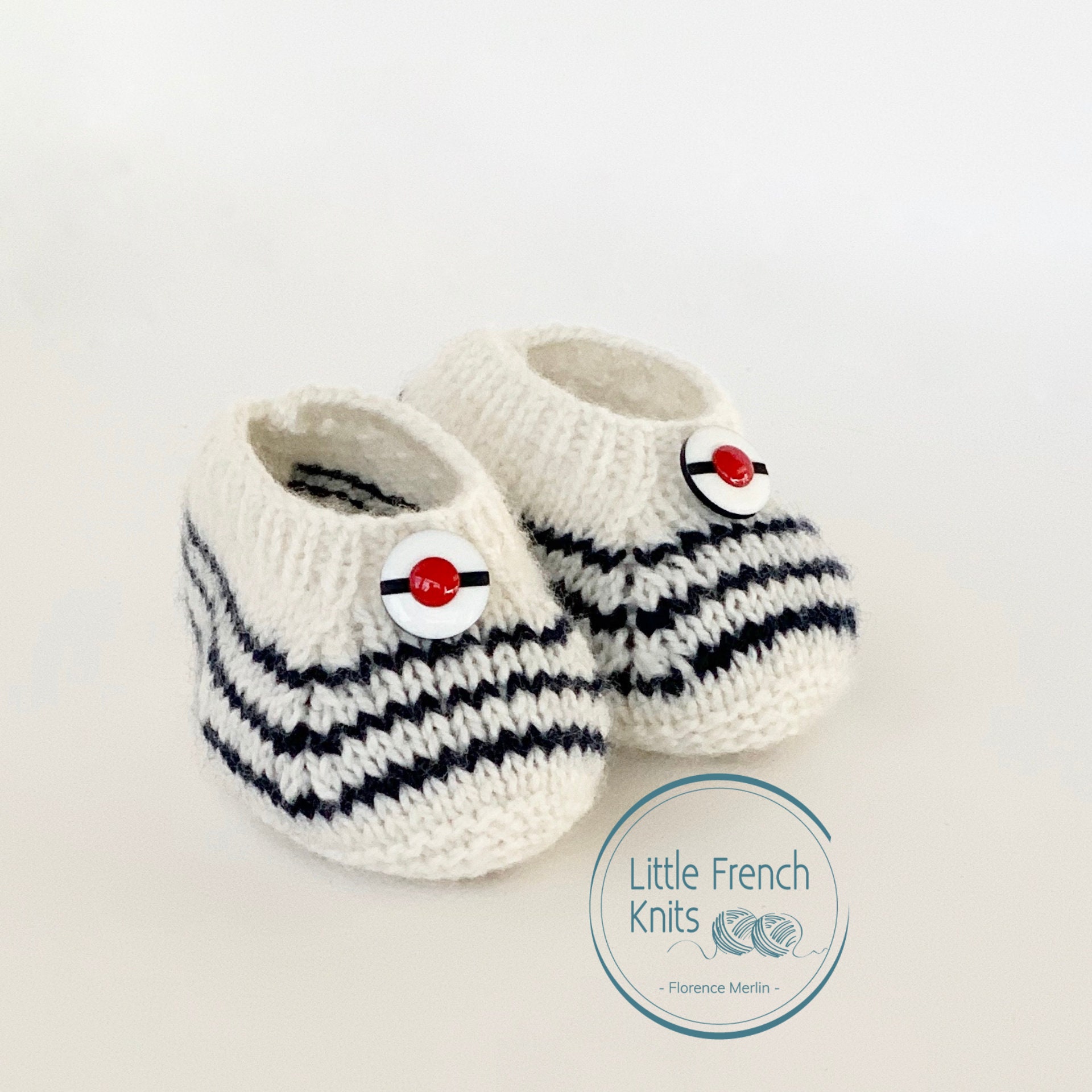 Kit à tricoter des chaussons bébé - Tricot d'intérieur