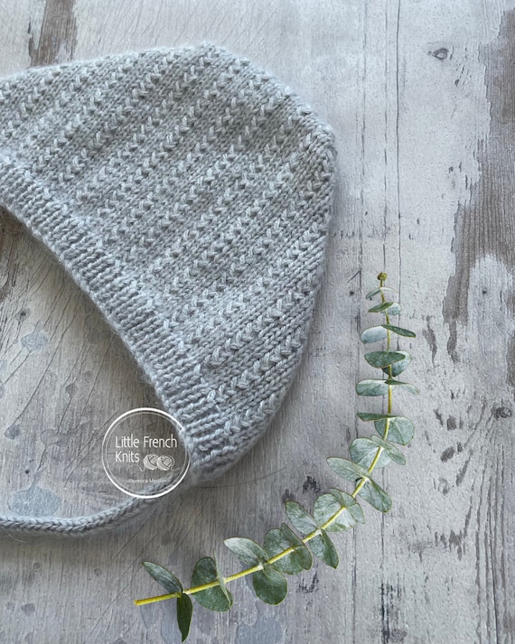 Knitting Pattern Baby Wool Bonnet Instructions in English PDF Sizes Newborn to 18 months