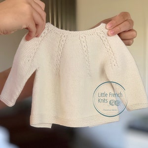 Explications Tricot Cardigan Brassiere Bebe Laine Modele En Etsy