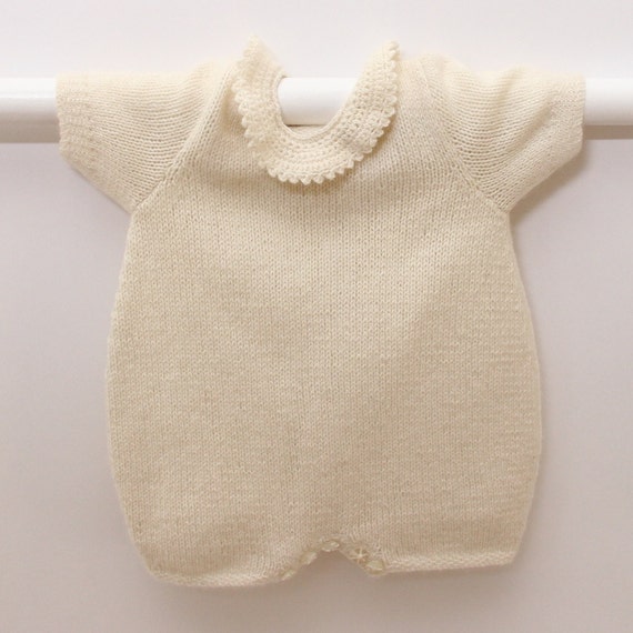 Knitting pattern Romper / Instructions in French / PDF Instant Etsy
