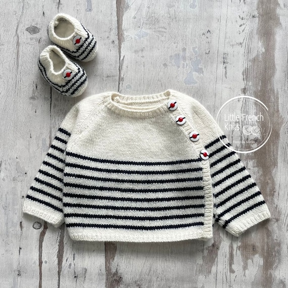 Baby Knitting Patterns Cardigan and Booties Wool English Instructions PDF Instant Download