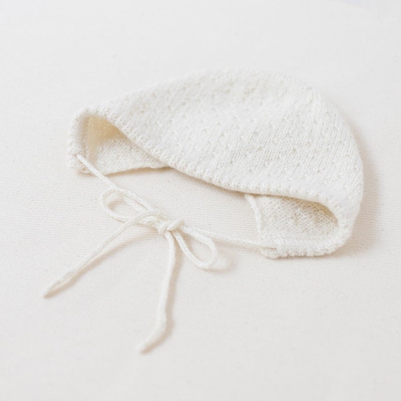 Baby Knitting Pattern Bonnet Hat Wool English Instructions PDF Sizes ...