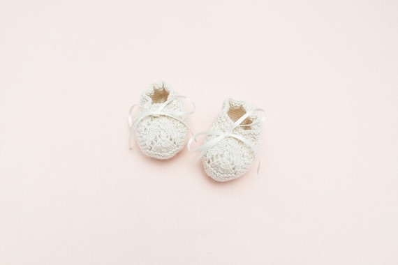 Knitting Pattern Baby Wool Booties Instructions in French PDF Sizes Newborn to 6 months