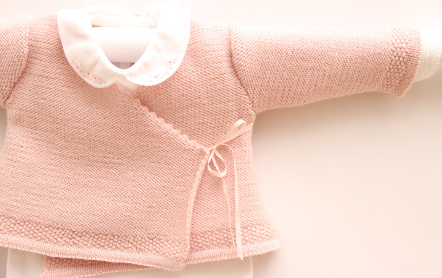 Baby Knitting Pattern Cardigan Sweater Wool French Instructions Pdf Sizes Newborn To 12 Months Pdf Instant Download