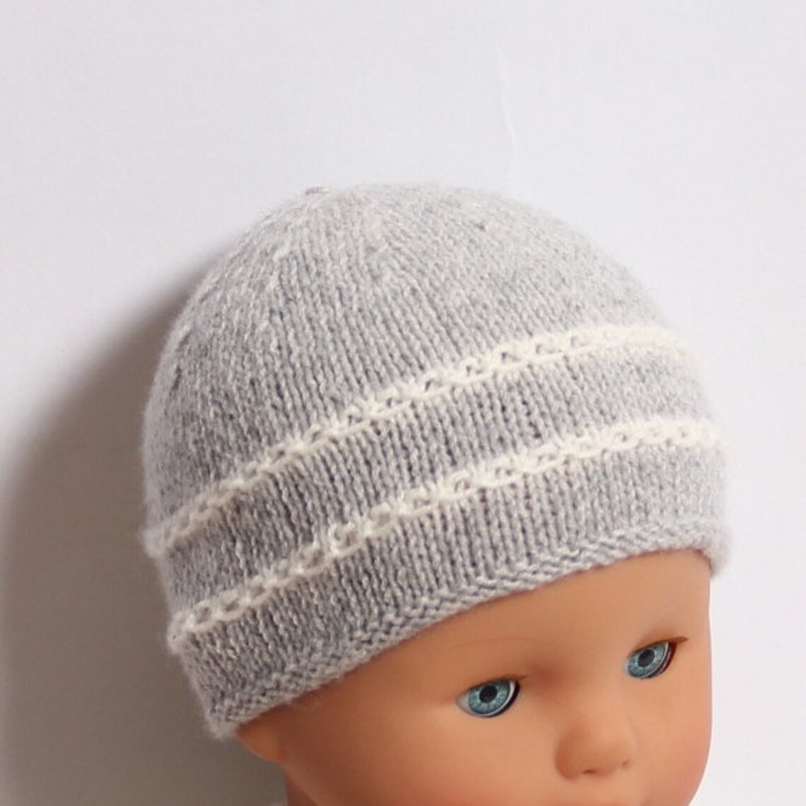 Baby Knitting Pattern Bonnet Hat Wool English Instructions PDF Sizes ...