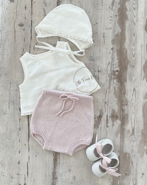 Knitting Pattern Baby Bloomers Instructions in English PDF Sizes Newborn to 2 years
