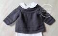 Baby Knitting Pattern Cardigan Sweater Wool French Instructions PDF Size newborn to 12 months
