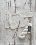 Knitting Pattern Baby Wool Cardigan Instructions in English PDF Sizes Newborn to 18 months