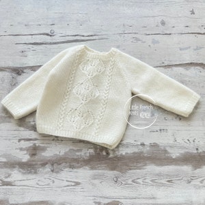 Knitting Pattern Baby Wool Cardigan Instructions in English PDF Sizes ...