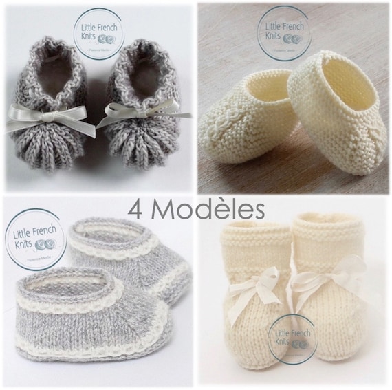 Modeles Tricot Bebe Chaussons Chaussures Explications En Etsy Modeles Tricot Bebe Chaussons Chaussures Explications En Etsy