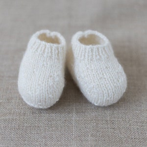 knitting Pattern Baby Booties Instructions in English Instant Digital Download PDF Sizes Newborn to 12 months